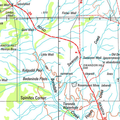 Geoscience Australia Duketon SG51 - 14 digital map