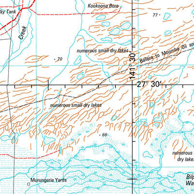 Geoscience Australia Durham Downs SG54 - 15 digital map