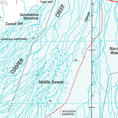 Geoscience Australia Durham Downs SG54 - 15 digital map