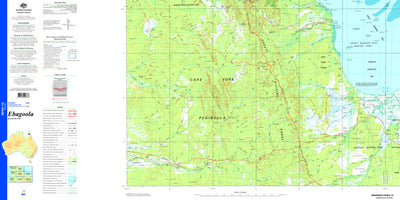 Geoscience Australia Ebagoola SD54 - 12 digital map