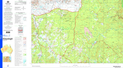 Geoscience Australia Einasleigh SE55 - 09 digital map