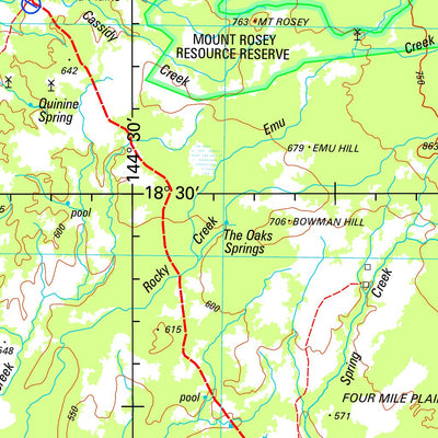 Geoscience Australia Einasleigh SE55 - 09 digital map