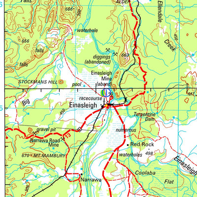 Geoscience Australia Einasleigh SE55 - 09 digital map