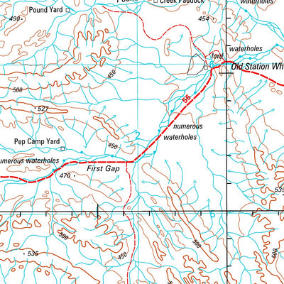 Geoscience Australia Elkedra SF53 - 07 digital map