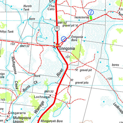 Geoscience Australia Enngonia SH55 - 06 digital map