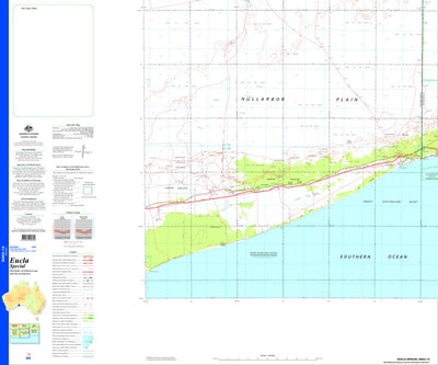 Geoscience Australia Eucla Special SH52 - 14 digital map