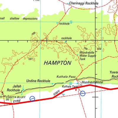 Geoscience Australia Eucla Special SH52 - 14 digital map