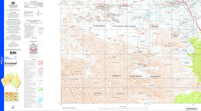 Geoscience Australia Everard SG53 - 13 digital map