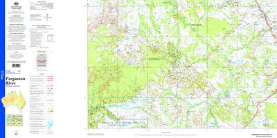 Geoscience Australia Fergusson River SD52 - 12 digital map