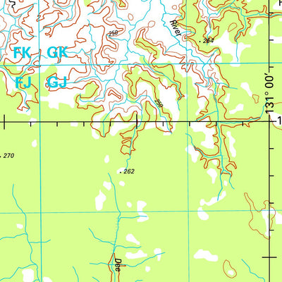 Geoscience Australia Fergusson River SD52 - 12 digital map