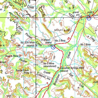 Geoscience Australia Fergusson River SD52 - 12 digital map