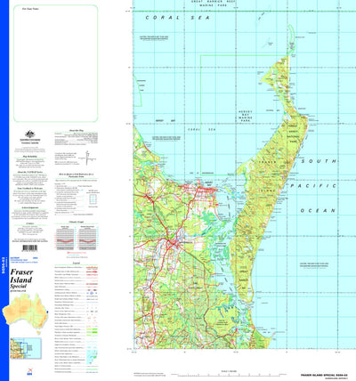 Geoscience Australia Fraser Island Special SG56 - 03 digital map