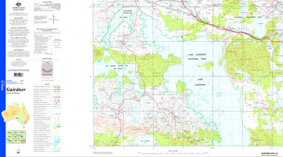 Geoscience Australia Gairdner SH53 - 15 digital map