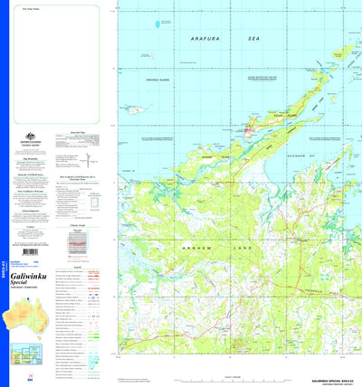 Geoscience Australia Galiwinku Special SD53 - 03 digital map