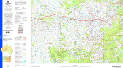 Geoscience Australia Georgetown SE54 - 12 digital map