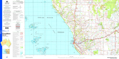 Geoscience Australia Geraldton Special SH50 - 01 digital map