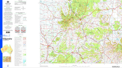 Geoscience Australia Gilgandra SH55 - 16 digital map