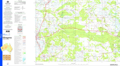 Geoscience Australia Glengarry SG50 - 12 digital map