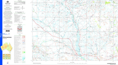 Geoscience Australia Glenormiston SF54 - 09 digital map