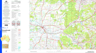 Geoscience Australia Goondiwindi SH56 - 01 digital map