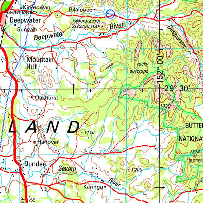 Geoscience Australia Grafton SH56 - 06 digital map