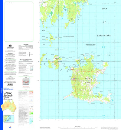 Geoscience Australia Groote Eylandt Special SD53 - 08 digital map