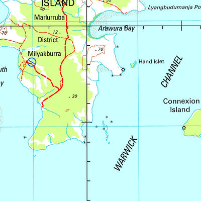 Geoscience Australia Groote Eylandt Special SD53 - 08 digital map