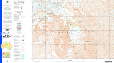 Geoscience Australia Hale River SG53 - 03 digital map