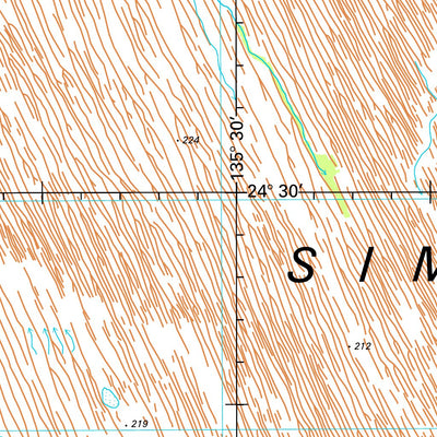 Geoscience Australia Hale River SG53 - 03 digital map