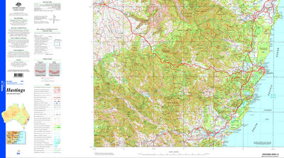 Geoscience Australia Hastings SH56 - 14 digital map