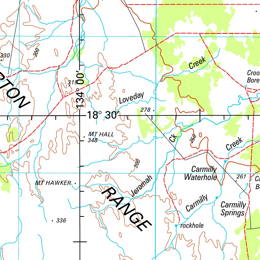 Helen Springs SE53 - 10 Map by Geoscience Australia | Avenza Maps