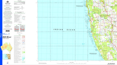 Geoscience Australia Hill River SH50 - 09 digital map