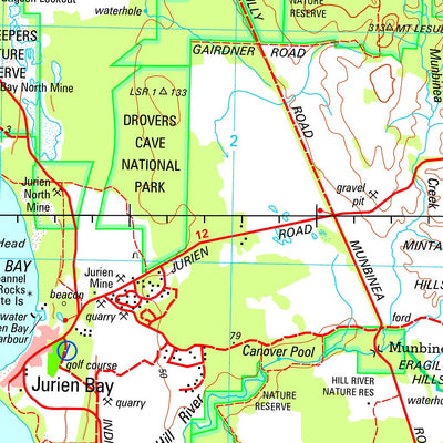 Geoscience Australia Hill River SH50 - 09 digital map