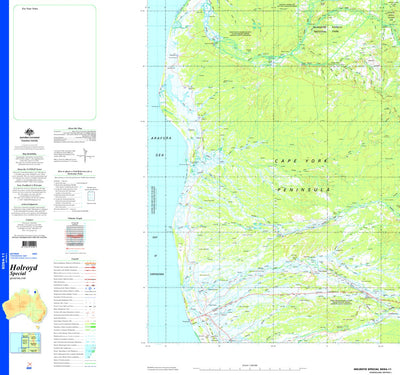 Geoscience Australia Holroyd Special SD54 - 11 digital map