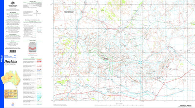 Geoscience Australia Huckitta SF53 - 11 digital map