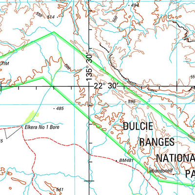 Geoscience Australia Huckitta SF53 - 11 digital map