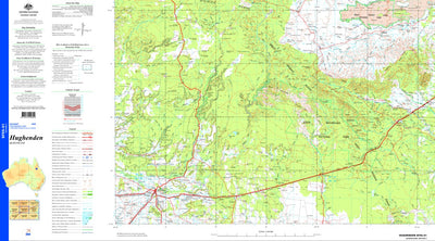 Geoscience Australia Hughenden SF55 - 01 digital map