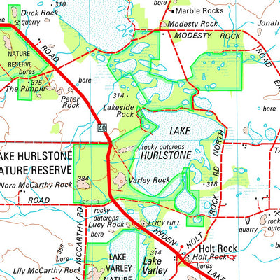 Geoscience Australia Hyden SI50 - 04 digital map