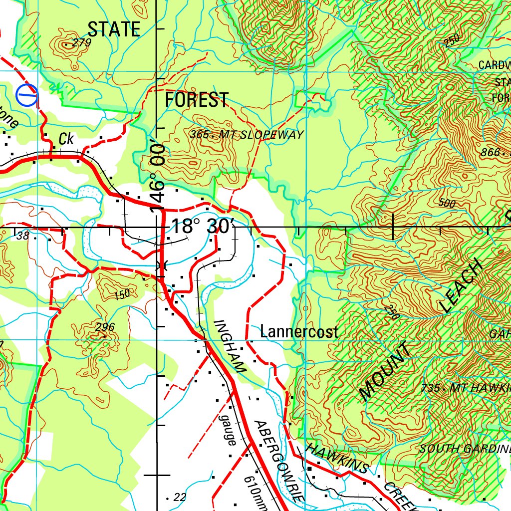 Ingermanson Maps Ingham SE55 - 10 Map by Geoscience Australia | Avenza Maps