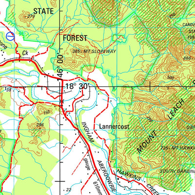 Ingham SE55 - 10 Map by Geoscience Australia | Avenza Maps