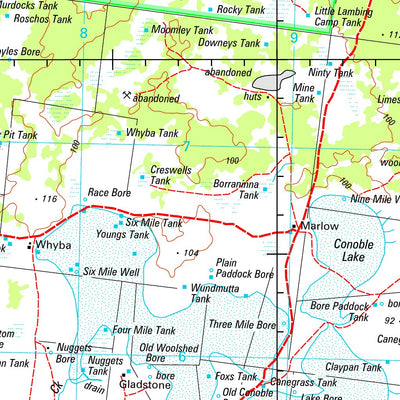 Geoscience Australia Ivanhoe SI55 - 01 digital map