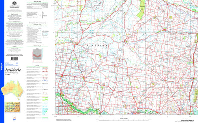 Geoscience Australia Jerilderie SI55 - 14 digital map