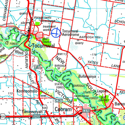 Geoscience Australia Jerilderie SI55 - 14 digital map