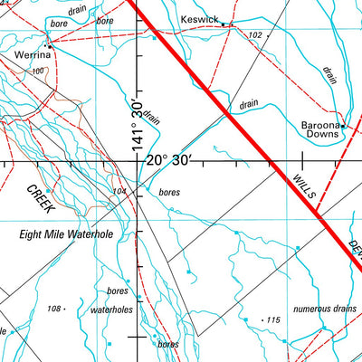 Geoscience Australia Julia Creek SF54 - 03 digital map