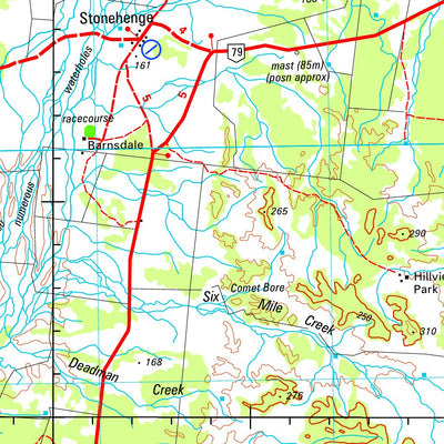 Geoscience Australia Jundah SG54 - 04 digital map