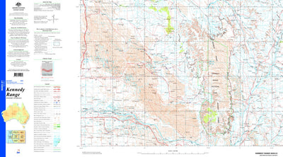 Geoscience Australia Kennedy Range SG50 - 01 digital map