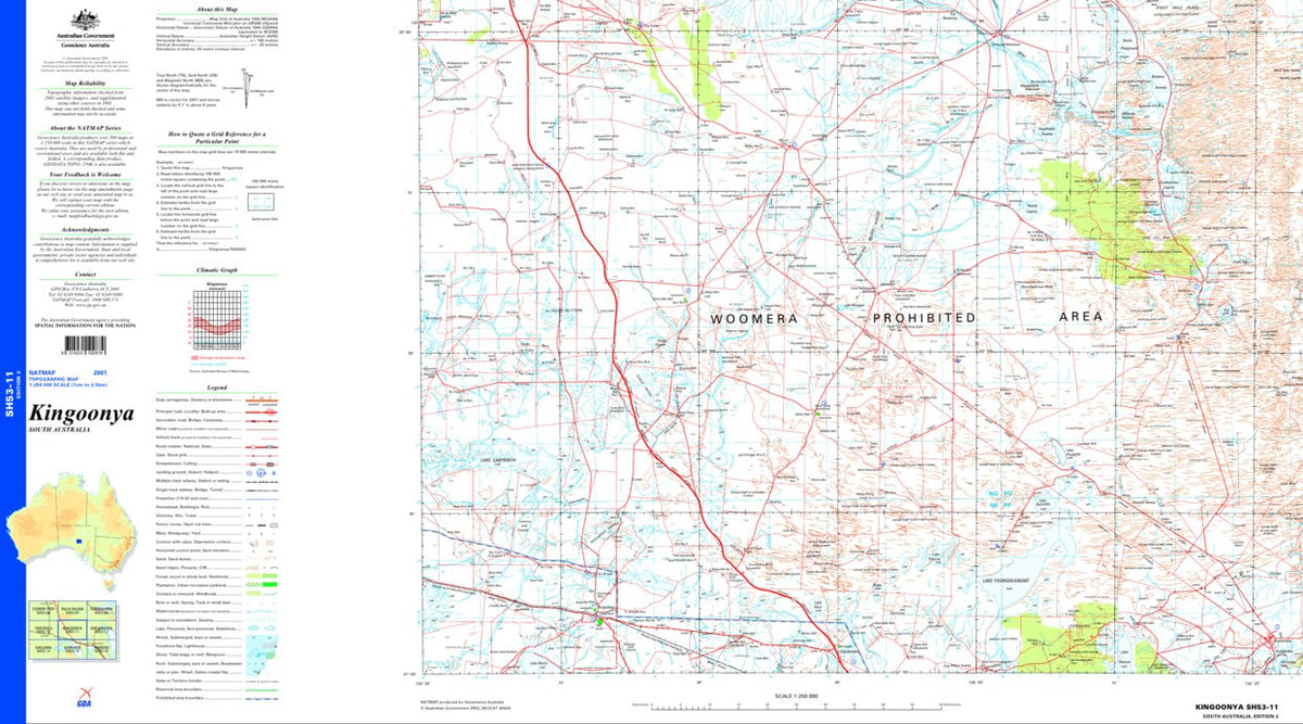 Kingoonya SH53 - 11 Map by Geoscience Australia | Avenza Maps