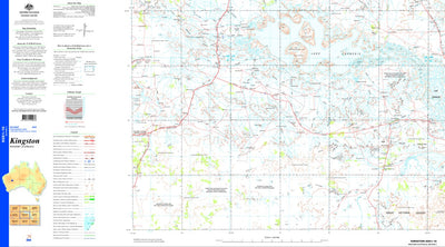 Geoscience Australia Kingston SG51 - 10 digital map