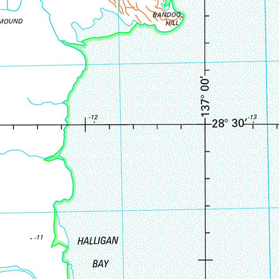 Geoscience Australia Lake Eyre SH53 - 04 digital map