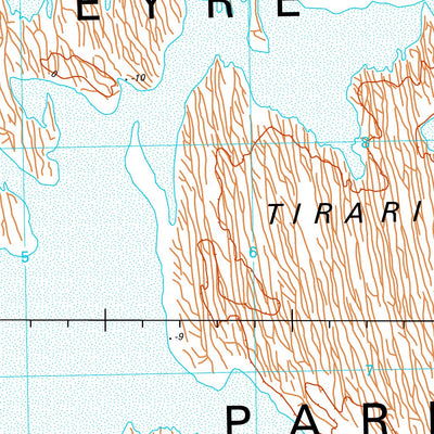 Geoscience Australia Lake Eyre SH53 - 04 digital map